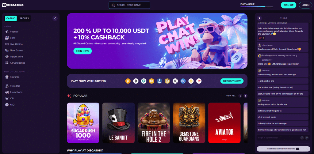 Discasino - VPN friendly casinos