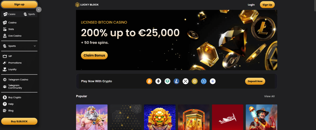 Lucky Block - VPN friendly casinos
