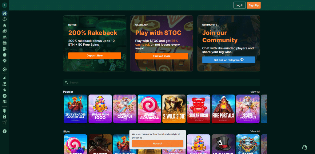 TG Casino - VPN friendly casinos